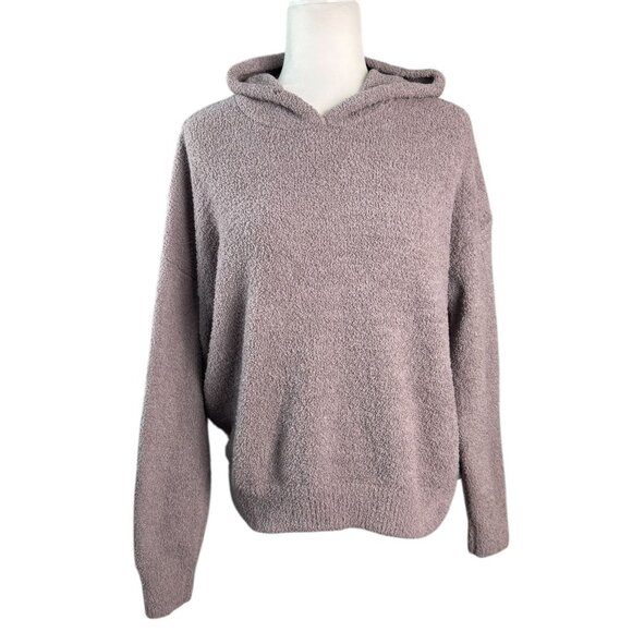 Cupcakes and Cashmere Soft Knit Gray Hooded Sweatshirt Top Women's Size Small - Picture 1 of 7